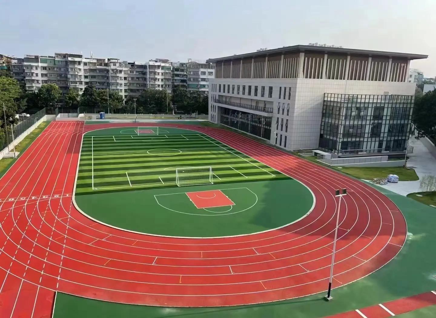 汕尾市硅PU材料塑胶篮球场 - 价格